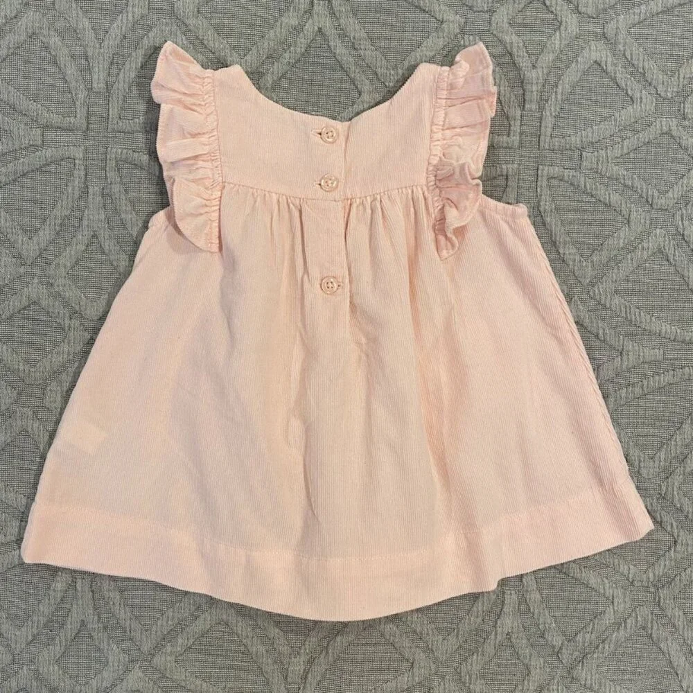 Baby Gap 0-3m Pink Corduroy Pocket Dress